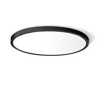 LED Flush Mount Ceiling Light Fixture, 5000K Daylight White 24W(240W Equivalent) 12 Inch Flat Modern Ceiling Lighting, 3200LM Ceiling Lamp for Bathroom Porch, Kitchen, Bedroom, Living Room, Hallway