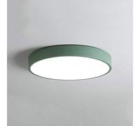 LED Flush Mount Ceiling Light Fixture European style simple color round Ceiling Lamp Three-color dimming and adjustable Ceiling Lighting No back cover gap Ultra-thin design 1.9 inches Slim