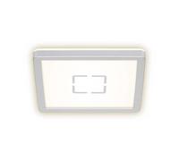 LED Flush Mount Ceiling Light Panel Silver Square 19x19cm 12W 1400lm 4000K