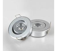 LED Flush Mount Ceiling Spotlights, 30° Rotation Under Cabinet Lamp, 2 Pcs Puck Lights Indoor Recessed Spot Lighting, Closet Lamps Aent Spotlights for Counter Shelf