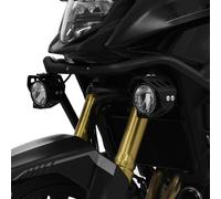 LED Fog Additional Headlight Set With Housing For Honda CB 500 X (PC64) Black