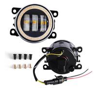 LED Fog Light Angel Eye Fog Light For Focus For Fusion For Fiesta For Ranger For C-Max For Transit For Tourneo Car DRL Fog Driving Lamp LED Lens(White and Yellow)