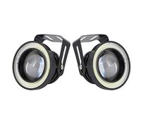 Led Fog Lights For Car, Akozon 3in Eagle Eye LED Light, Car LED Fog Light Universal 3200LM 3000-15000K COB Diaphragm Daytime Running Light DC 12V LED Car Angel Eyes Round Fog Light High Brightnes