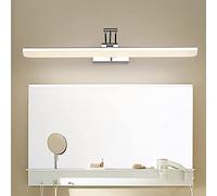 Led Foldable Mirror Light Stainless Steel Bathroom Wall Light Adjustable Bracket Mirror Cabinet Lamp Waterproof Makeup Light/41Cm9W