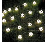 LED Football String Light - Festive Football LED Lights, Decorative Sports Lighting | USB Operated Football Lights, 9.84Ft Fairy Lights for Indoor, Outdoor Spaces, Football Fans, Celebrations