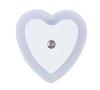 LED For Bedroom Sensor Lamp Heart Light Shape Plug-in Control Light Night Hallway Intelligent Night Lights Kids Lamp (White, One Size)