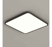 Led Full Spectrum Minimalist Ceiling Light, Modern Living Room Light, Minimalist Rectangle Hall Lamp, Bedroom Ceiling Light, Study Ceiling Light,Black Square 50Cm/Black Square 40Cm