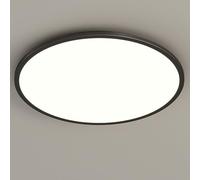 Led Full Spectrum Minimalist Ceiling Light, Modern Living Room Light, Minimalist Rectangle Hall Lamp, Bedroom Ceiling Light, Study Ceiling Light,Black Square 50Cm/Black Round 50Cm