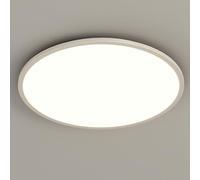 Led Full Spectrum Minimalist Ceiling Light, Modern Living Room Light, Minimalist Rectangle Hall Lamp, Bedroom Ceiling Light, Study Ceiling Light,Black Square 50Cm/White Round 50Cm