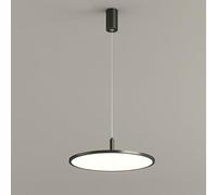 Led Full Spectrum Minimalist Ceiling Light, Modern Living Room Light, Minimalist Rectangle Hall Lamp, Bedroom Ceiling Light, Study Ceiling Light,Black Square 50Cm/Black 40Cm