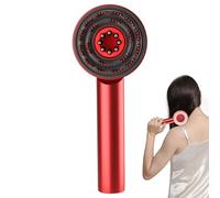 LED Function - Portable Head Massager with Built-in Applicator | Red Light Brush, Scalp Tool for Hair Growth, Home Spa, Shower Time, Routine, Travel Use, Relaxing Kit, or Beauty Accessory