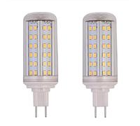 LED G 8.5 Light Bulb 10w Two Pin Plug Equivalent to 100w Incandescent Lamp Energy Saving Illumination High Brightness 3000k-6500k 2 Pack (Color : Warm Light, Size : 10 W)