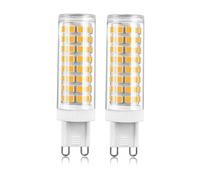 LED G9 Bulb 12W Equivalent 100W Energy Efficient No Flicker Not dimmable for Crystal Chandelier Channel Light Chandelier Ceiling Light Mirror Light Table lamp(6000k Cool White,G9 10W 2pack)