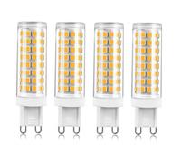 Led G9 Bulbs Daylight 10w Equivalent 100w No Flicker Not Dimmable for Chandelier Crystal Chandelier Channel Light Ceiling Light Mirror Light Table Lamp(G9 10W 4pack)