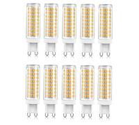 Led g9 bulbs10W Equivalent 100W No Flicker Energy Efficient Not dimmable for Chandelier Crystal Chandelier Channel Light Ceiling Light Mirror Light Table lamp(4000k Natural White,G9 10W 10pack)