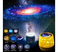 LED Galaxy Starry Sky Projector Night Light Ocean Wave Star Moon Room Decor Lamp