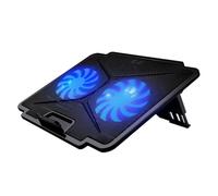 LED Gaming Laptop Cooling Pad Stand External Fan 2 USB Port Adjustable Stand