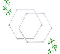 LED Garage Lights, 12 Pack Hexagon Garage Ceiling Lights for Car Detailing, Workshop, Warehouse, Basement, Gym - Bright and Energy Efficient Lighting (2-Hex)