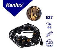 LED Garden Light Garland 10x E27 Max 10W 11mb GRL 35754