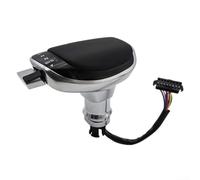 LED Gear Shift Knob Automatic Transmission Shifter Red Backlit for Passat B8 MK7 LHD Left Hand Drive Leather Plastic Car Interior (Black)