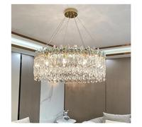 LED Geometry K9 Crystal Ceiling Chandelier Luxury Pendant Light High-end Living Dining Room Hanging Lamp,Chandeliers led charitable