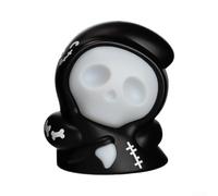 LED Ghost Lamp Grim for Reaper Design 3 Colour Modes LED Ghost Lamp (Black) | Spooky, USB rechargeable, 3 colour modes, interactive wheels, ideal for Halloween parties