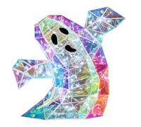 Led Ghost Lamp Halloween Decor, Prismatic Shining Geometric Ghost Light,L
