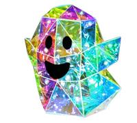 Led Ghost Lamp Halloween Decor, Prismatic Shining Geometric Ghost Light,S