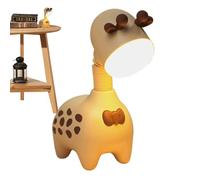LED Giraffe Night Lamp - Adjustable Animal Shaped Desk Light, Compact Portable Bedside Lamp, Rechargeable Battery Powered Table Lighting | Warm Soft Glow For Children Room Nursery Indoor Home Decorati