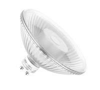 Led Glass Reflector Qpar111 6.5w Gu10 465lm Warm White 2700k Flood 24° Dimmable