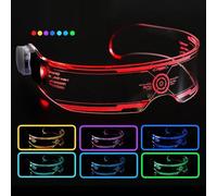 LED Glasses | LED Glowing Glasses - Photo Props Novelty Eyewear for Halloween Holiday Party Festival Celebration Family Gathering Concert
