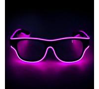 LED Glasses Party, Light Up Sunglasses, Flashing Luminous Eyewear, 6.3x2.05 Inches, Fun Costume Accessory Design for Dance Cosplay Pool Birthday Halloween Festival Kids Adults Use