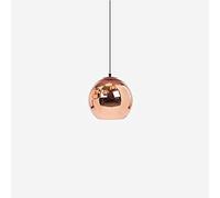 LED Globe Silver Electroplate Glass Pendant Lights Fixtures Modern Edison Chrome Mirror Ball Ceiling Lamps Shades Bedroom Balcony Living Dining Room Bar Cafe Single Head Hanging Lamp E27 (30cm)