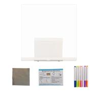 LED Glow Drawing Board Acrylic Note Pad with Soft Eye Light for Doodle Art and Message Display (B, One Size)