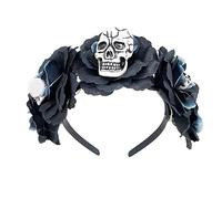 LED Glowing Flower&Skull Shape Headband For Women Halloween Party Hair Hoop Hairband Woman Taking Photo Hair Accessories Headbands For Women