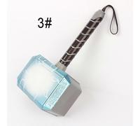 LED Glowing Sound Thor Hammer Helmet Mask Kids Cosplay Toys Action Figure Accessories