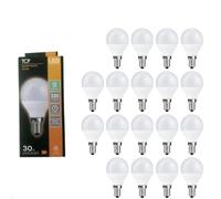 Led Golf Ball Light Bulbs E14 Ses 3.8W Warm White Pack Of 18