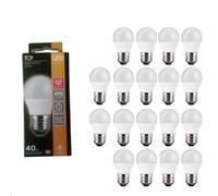 Led Golf Ball Light Bulbs E27 Es 5.5W Warm White Pack Of 18