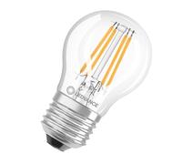 LED Golfball 45mm 4.2W (40W eqv.) E27 2700K CRi97 Clear Dimmable Ledvance