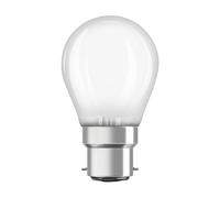 LED Golfball 45mm 4.8W (40W eq.) B22d Frosted 2700K Dimmable Ledvance