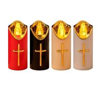 Led Grave Lights for Outdoors, LED Candle Lights for Graves, Led Grave Lights, Battery Operated Flameless Memorial Candles for Graves Garden Balcony Home Room Decorations (4PCS)