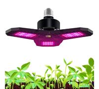 LED Grow Light - Foldable Full Spectrum Lamp, High Power Waterproof Growing Light | Red Blue Spectrum Indoor Greenhouse Lighting for Seed Starting, Vegetables, Flowers, Hydroponics, Succulents, Herbs
