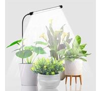 LED Grow Lights for Indoor Plants Single-Head Plug-in, Plant Growing Lights Full Spectrum Light with 4/8/12H Timer, 5 Dimmable Lightness Clip-On Desk Grow Lamp Bulb