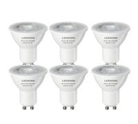 Led Gu10 Bulb 3W (30W Equivalent) Cool White 6400K Non-Dimmable Spotlight Energy Saving 300Lm Energy Class A+ - Pack Of 6
