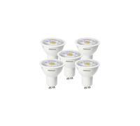 LED GU10 Light Bulb Cool White 6500K, 50W Halogen Spotlight Equivalent, 5W 380lm, Non-dimmable, AC 220-240V, 38 Beam Angle - 5pk
