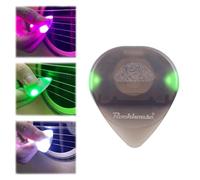 LED Guitar Pick Light Up Guitar Picks Beat Picks Beatpicks Light up Guitar Pick Dazzling Colourful Illuminated Guitar Plectrum Auto LED Glowing Pick for Enhanced Stage Performance (A,Green)