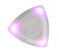 LED Guitar Picks with Built-in Battery - Glowing Light-up Plectrums for Electric & Acoustic Guitar, for Night Play, Customizable Colors (Purple)