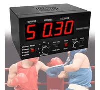 LED Gym Interval Timer with Selectable Workout & Rest, Adjustable Sound for Boxing, Fighting, MMA Competition