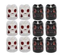 LED Halloween Candle Decor 12-Piece Decorative Party Nightlights