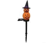 LED Halloween Pumpkin Solar Light 45cm Tall Garden Decor(lantern 1) | Auto dusk-to-dawn sensor, 8h night runtime, plastic build, IP45 rain resistant, garden lawn use
